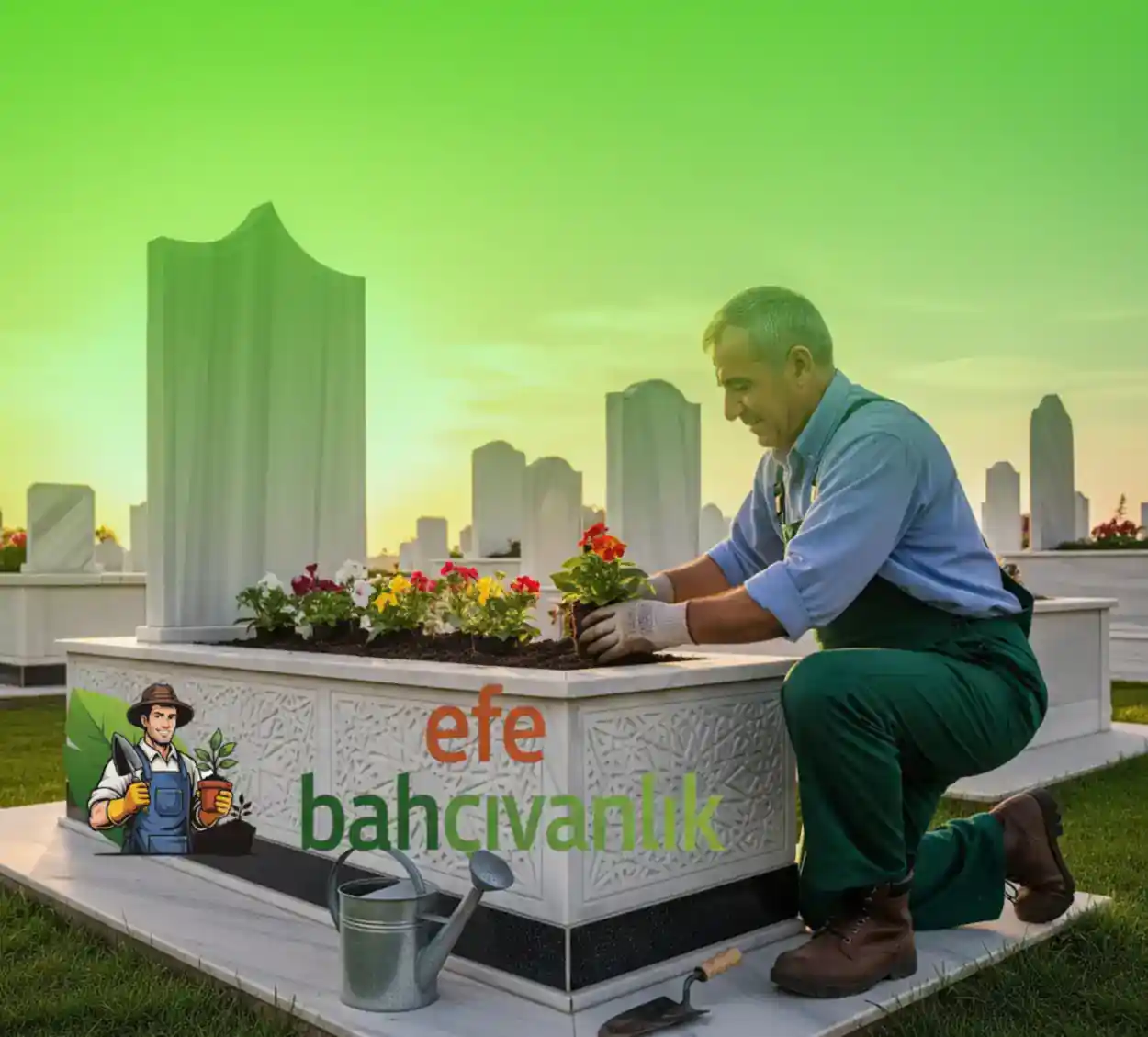 Edirnekapı Mezarlığı Mezar Bakım Çiçeklendirme